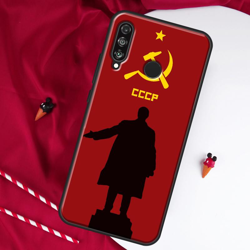 Lenin Soviet Union Flag For Huawei Nova 8i 7i 11i 12i 12s 9 10 SE Y90 Y60 Y70 Y72 Y61 Y91 P30 P40 Lite P60 Pro Case