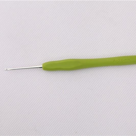 Yarn Tools, Hand Knitted Crochet Soft Handle Stainless Steel Needle 2.0mm*3pcs