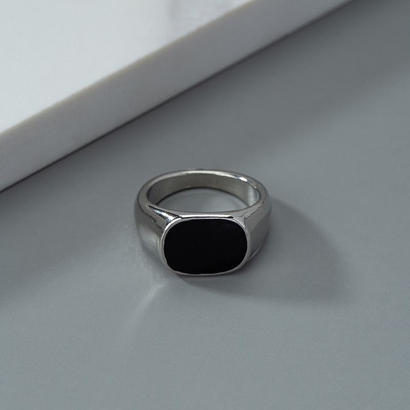 Europäisch-amerikanischer minimalistischer Herren-Hip-Hop-Streetstyle-Ring