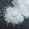 50g/Bag Opal Powder Nail Glitter Pink Purple White Mix Summer Color Nails Art Sequins Flakes Supplies for Nail Makeup Decoration