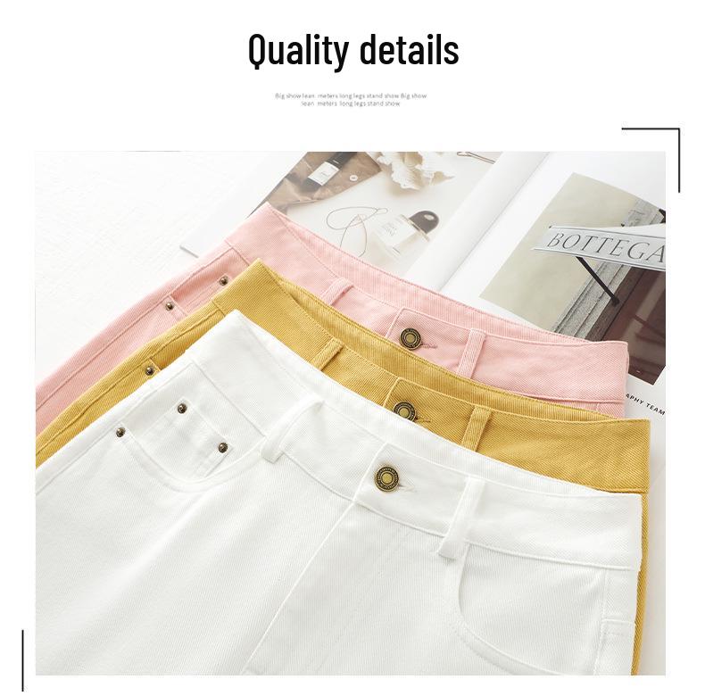 Women’s High-Waisted Yellow Wide-Leg Floor-Length Jeans - Spring 2026 Edition