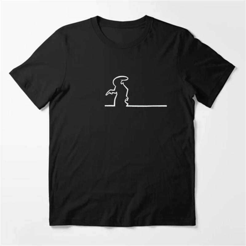 La Linea The Line Osvaldo Cavandoli TV pure cotton T-shirt Street T-shirt Round-neck casual top Camisetas