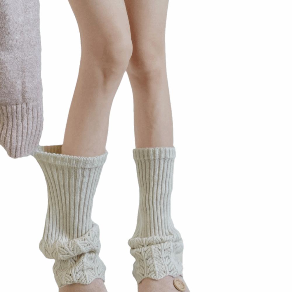 

Однотонные женские вязаные гетры, ретро носки средней длины, гетры для ботинок для девочек, гетры-гольфы, гетры для лодыжек белый