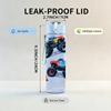 1PC Kids Dirt Bike Racing Scene Print 750ml Color Plastic Sports Water Bottle Leakproof Flip Straw Lid Suitable for Sports Office Home Use