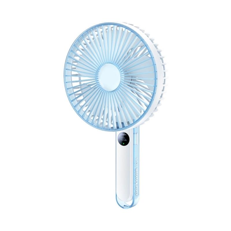 

Fast Speed Airflows USB Desktop Fan Long Battery Use Lightweighted For Office Travel Outdoor Activities белый