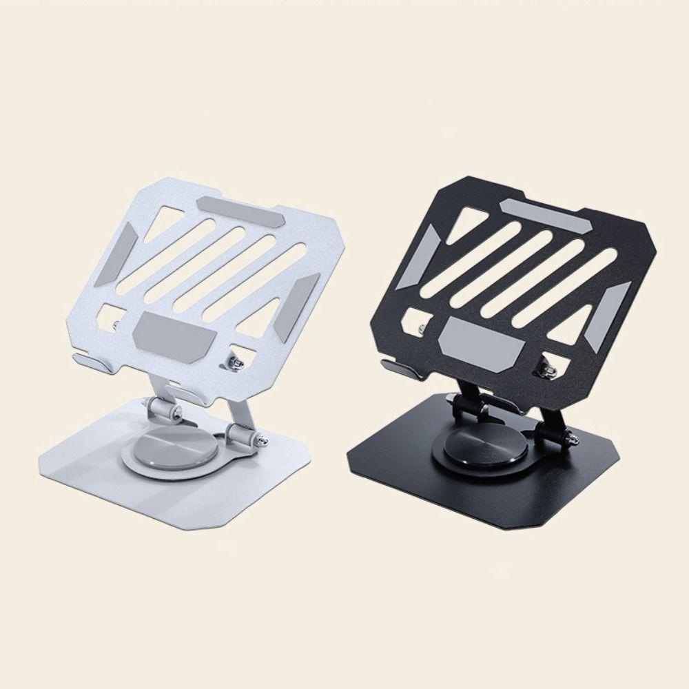 360° Rotating Laptop Stand Adjustment Desktop Holder Portable Metal Tablet Stand Video Viewing
