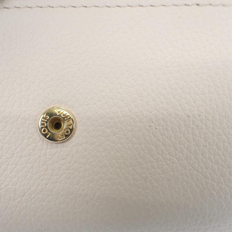 LOUIS VUITTON  M80984 Tri-fold wallet Noir/claim Grain Calfskin Leather Women