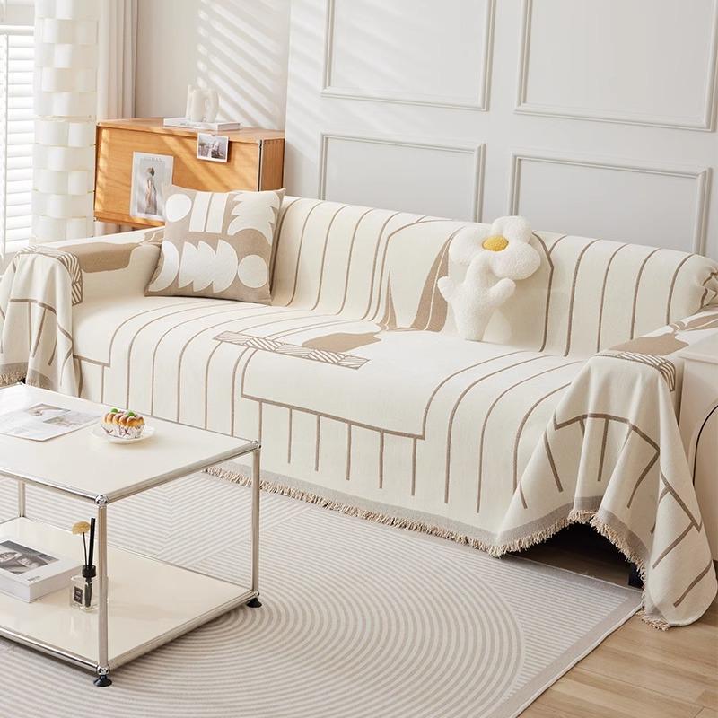 Chenille Sofa Towel Four Seasons Universal Ins Style Sofa Slipcover Anti-Scratching Sofa Cover Cloth Double-Sided Available Sofa Cover