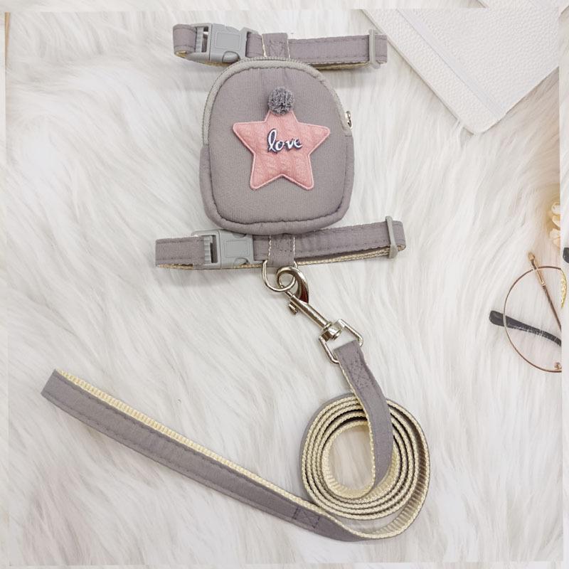 Adjustable Dog Traction Rope for Puppy Multi-Function Pet Knapsack Poodle Traction Rope Chest Strap Walking Dog Rope