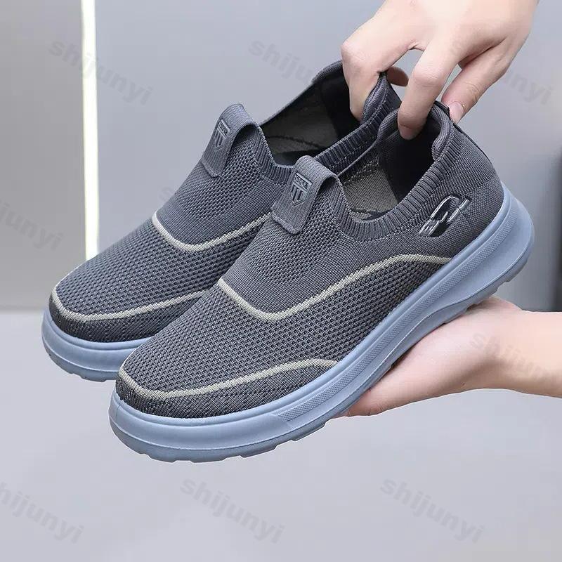 Summer Men's Casual Shoes 2025 Male Breathable Mesh Anti-slip Outdoor Sports Leisure Shoes Soft Sole Breathable Running Shoe