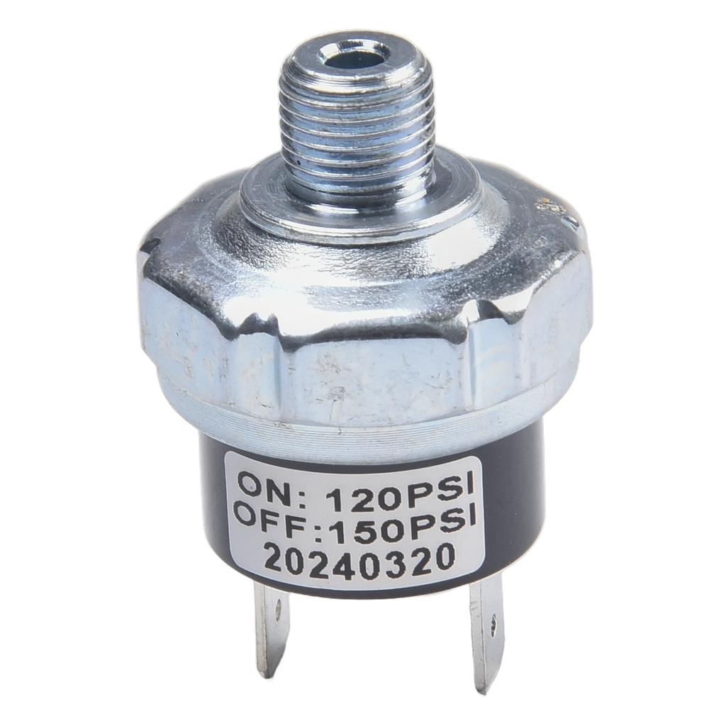 Air Compressor Pressure Switch for Air Horns and Suspension 1/4 NPT 1/8 NPT Thread Regulates Compressor and Tank Pressure