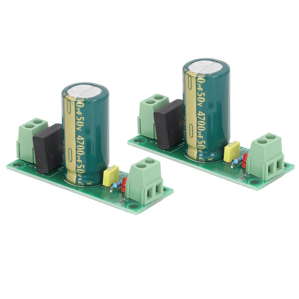 2 Stück Spannungsreglerplatine Einstellbares Volt Stromversorgungsmodul Hochleistungsfilter AC40V