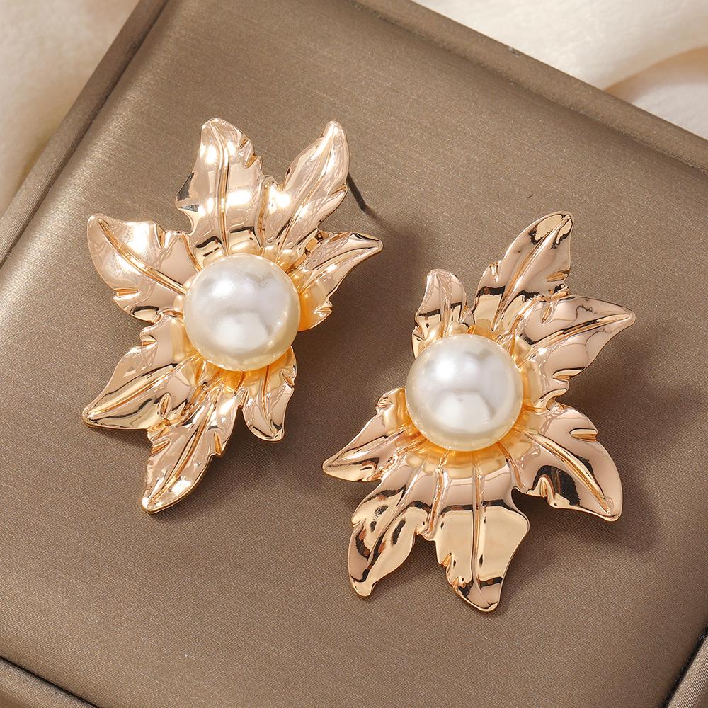 New Cold Style Geometric Water Drop Earrings - Irregular Multi-layer Design