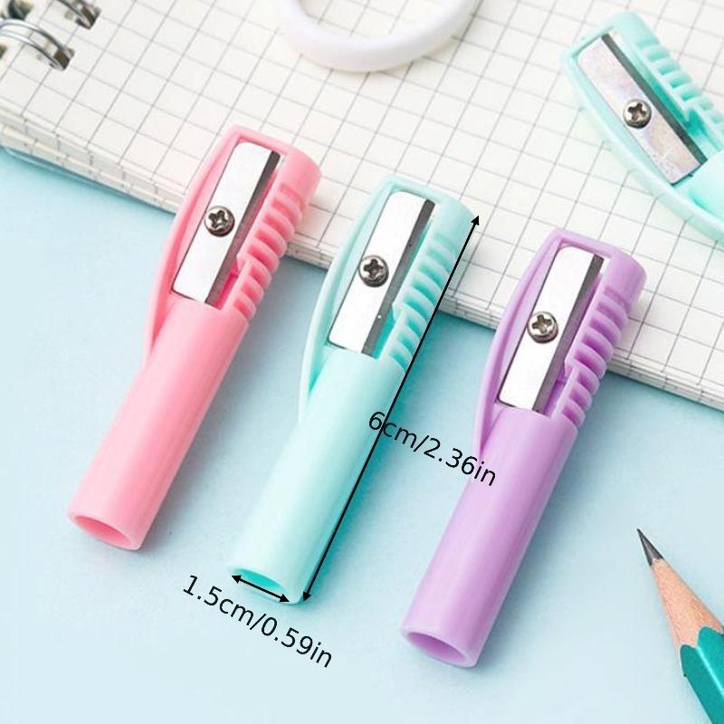 1/3pcs Pencil Cap and Sharpener Set, Designed To Integrate with Pencils, Featuring a Single Hole, Essential Tool for Drawing