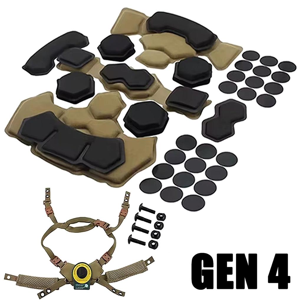Tactical Wendy Helmet Adjustable Suspension System Fast MICH Helmet Protective Pads Gen4 Memory Spongy Foam Pad Helmet Accessory