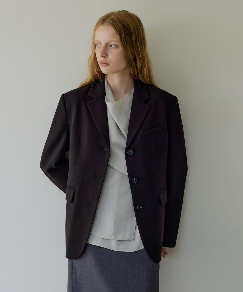 ARTID Wool Belted Single Jacket_Black