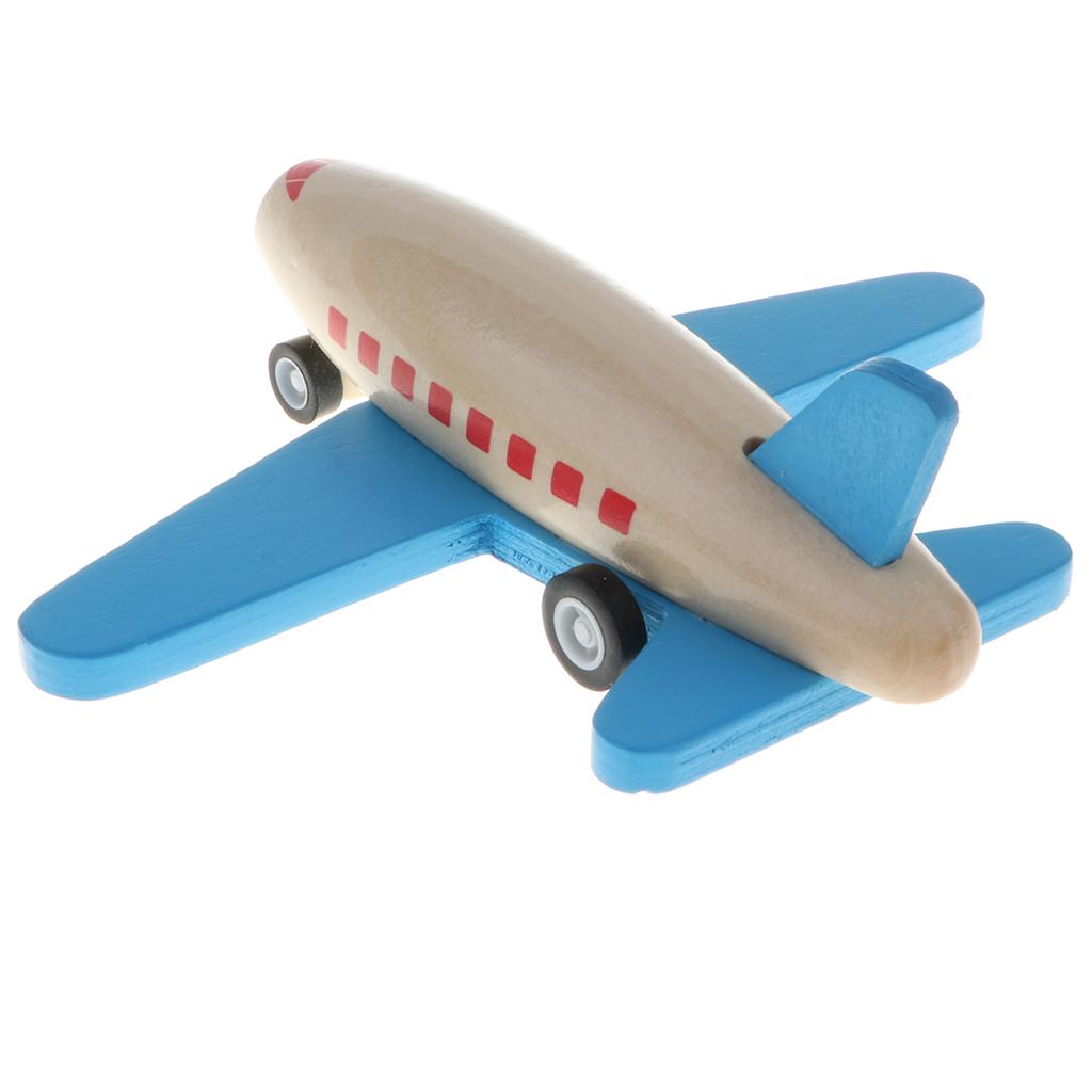 Mini Wooden Pull Back Airplane Friction Powered Toy for Kids Gift Blue Mini Wooden Pull Back Airplane Friction Powered Toy for Kids Gift Blue