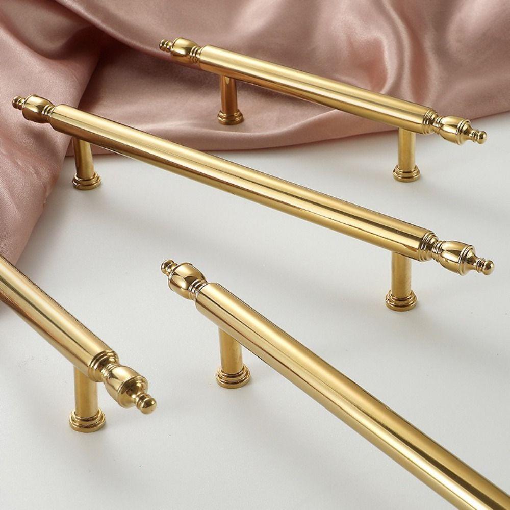 Beautiful Brass Cabinet Handle Light Luxury Long Handle New Drawer Pulls Shoe Cabinet