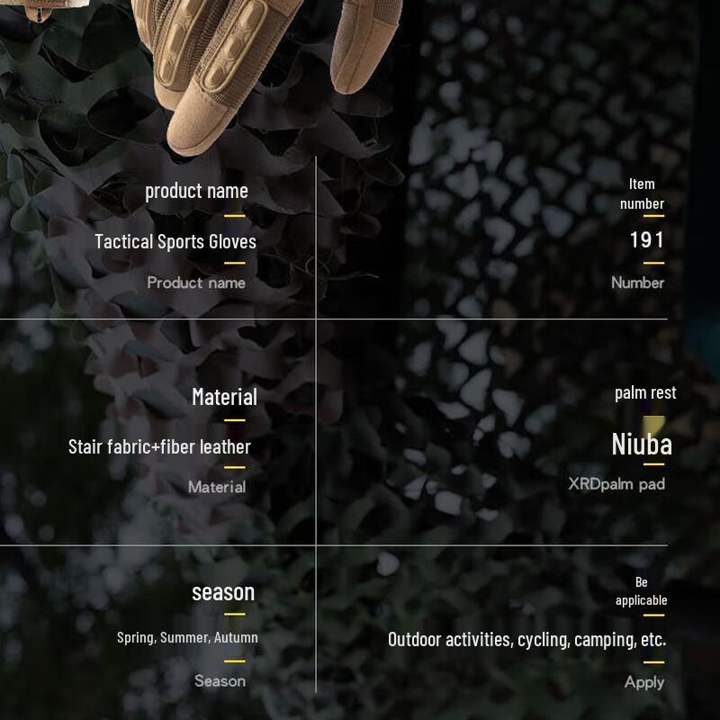 Zechao 191 Full-Finger Tactical & Sports Gloves (2-Pair Set)