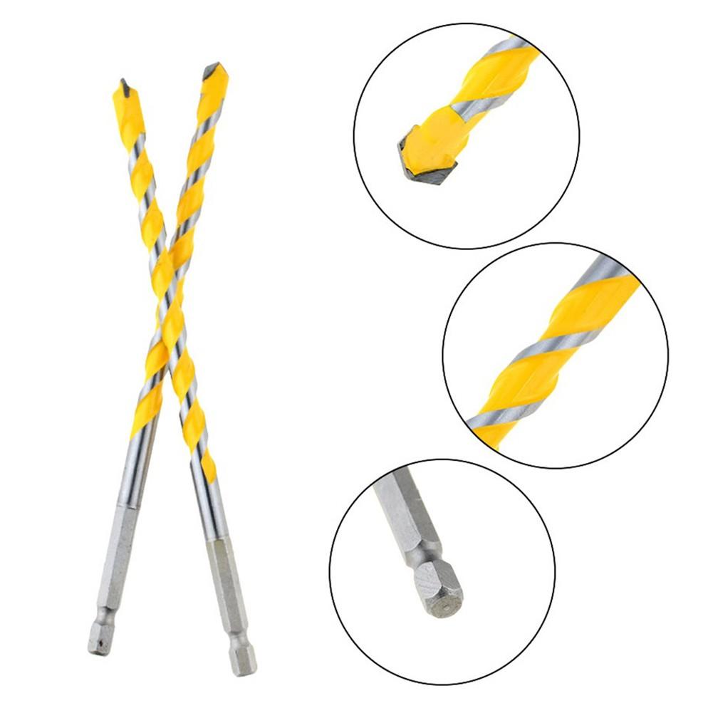 Burghiu din carbură cu tijă hexagonală de 1/4" 4 buc. Instrument de lucru manual