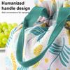 Insulated Lunch Bag Large Capacity Portable Office Beach Picnic Storage Bag Leak-proof Leaf Print Thermal Cooler Pouch Drawstring Handbag