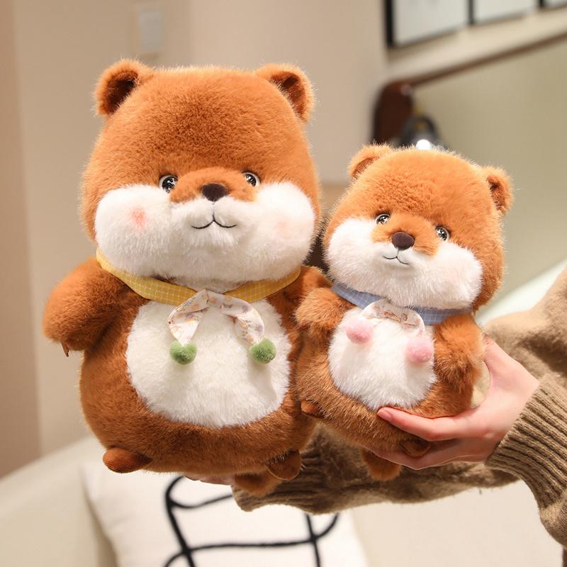 Non-Toxic Fluffy Woodchuck Plush Toys Cute Animal Stuffed Wild Animal Marmot Dolls Children Birthday Gift