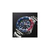Seiko 5 Sports SBSA003 Men's Mechanical Automatic Watch Blue Dial Blue Red Bezel Date Day Calendar Stainless Steel