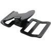 5pcs Strap Buckles Replacement Heavy Duty Metal Webbing Clip for Backpack Luggage Pet Collar DIY Inner 38mm Black