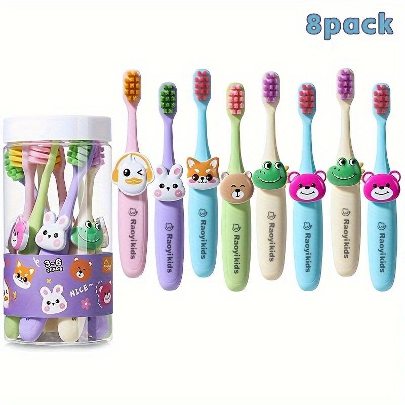 

8pcs Soft Bristle Cute Cartoon Toothbrush 3-6years KidsTraining Toothbrush for Oral Hygiene 8 pieces