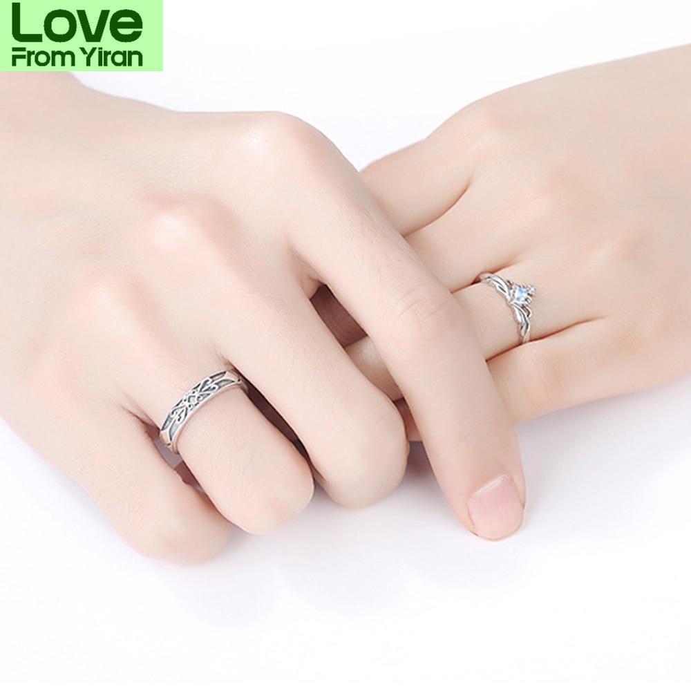 Latest Couples Finger Ring S Color Stylish Fashionable Princess Knight Rings Lovers Jewelry Valentine Anniversary Birthday Creative Present