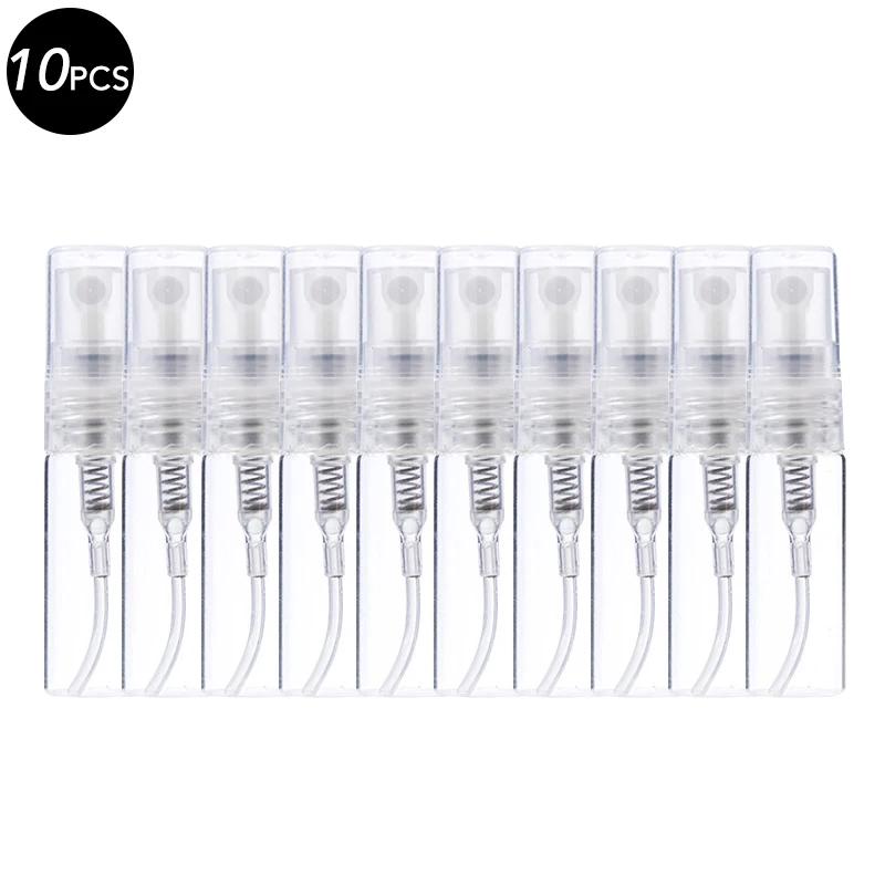 5/10Pcs 2ml 3ml 5ml 10ml Mini Portable Perfume Bottle Spray Refillable Cosmetic Sample Glass Bottling Empty Container