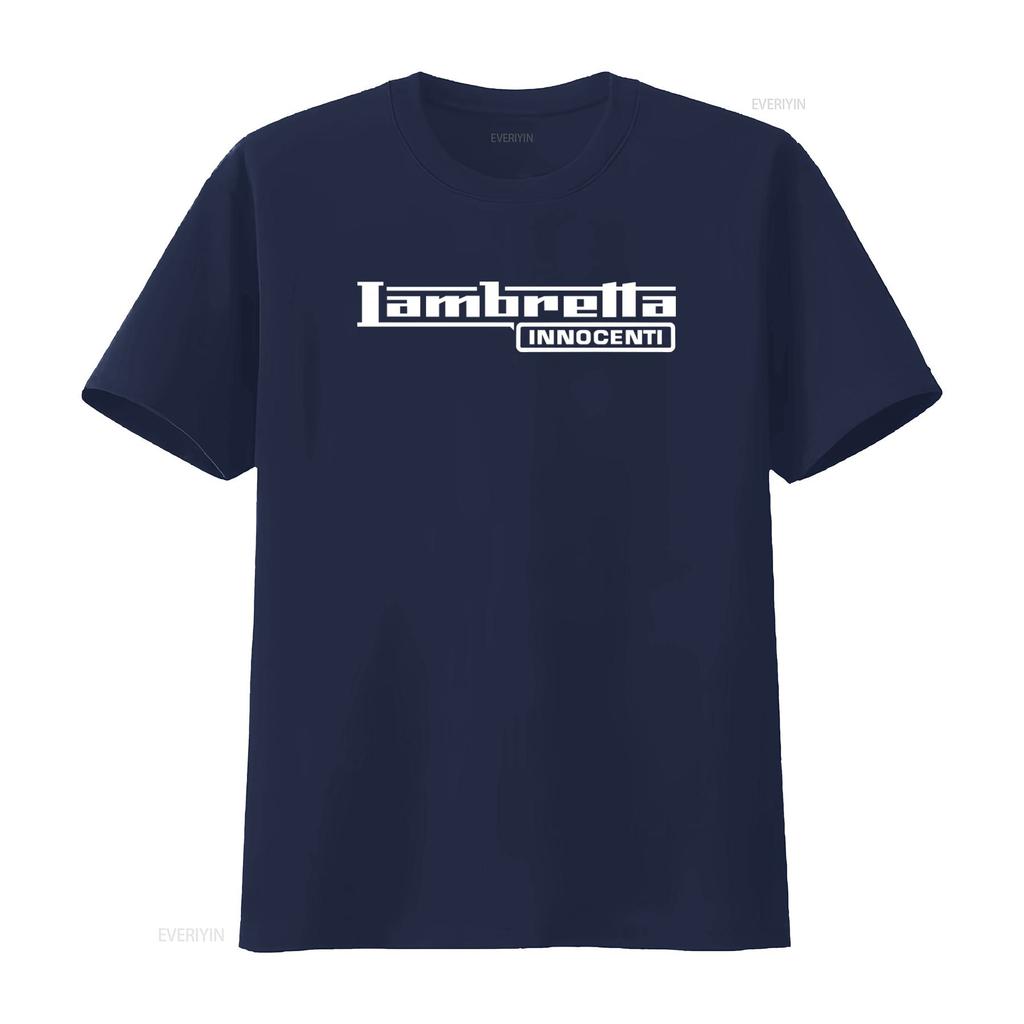 T-shirt Lambretta Innocenti Mod Skinhead Scooteriste Rudie Rudeboy Mode Streetwear Impression vintage Lavé streetwear Décontracté