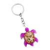 Lovely Turtles Keychain Resin Animal Charm for Women Girls Gift Bags Backpacks Phone Accessory