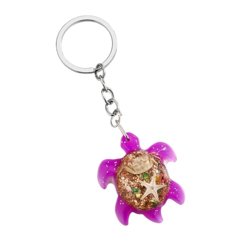 Lovely Turtles Keychain Resin Animal Charm for Women Girls Gift Bags Backpacks Phone Accessory