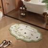 Bathroom Floor Mat, Diatom Mud Absorbent Mat, Quick-Drying Toilet, Toilet, Toilet Door Non-Slip Foot Mat, Bathroom Carpet