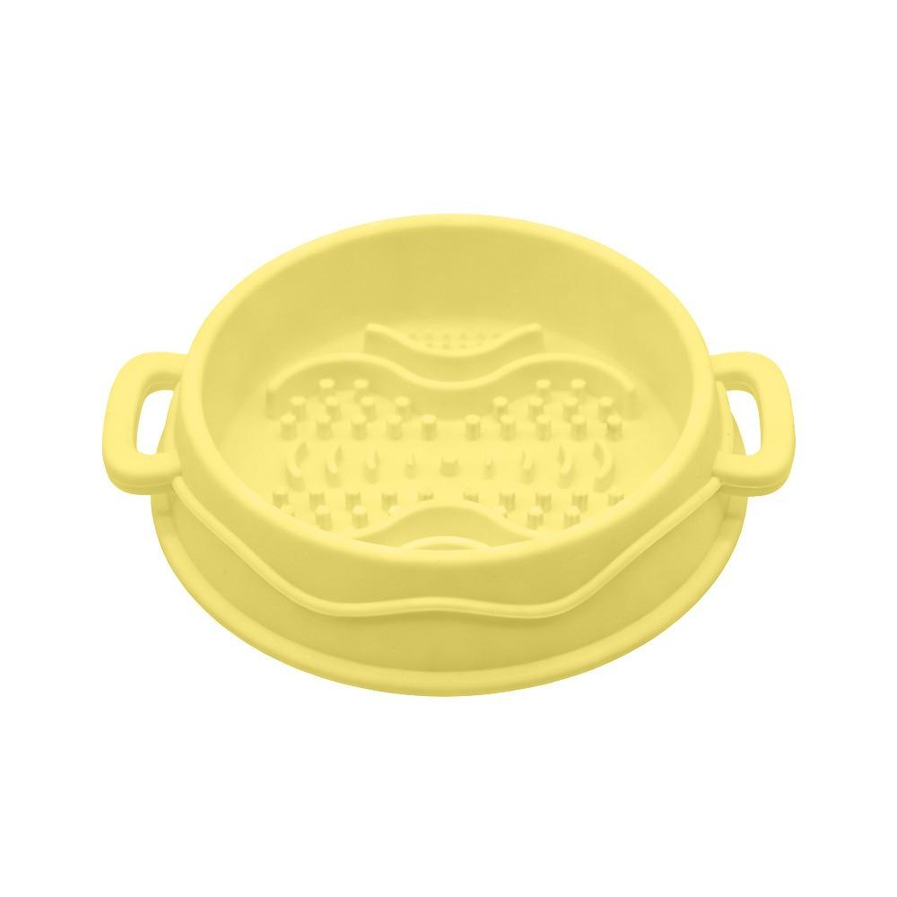 Silicone Dog Slow Feeder Bowl Non-Slip Dog Treat Bowl Colorful Pet Food Dish  Pet Enrichment