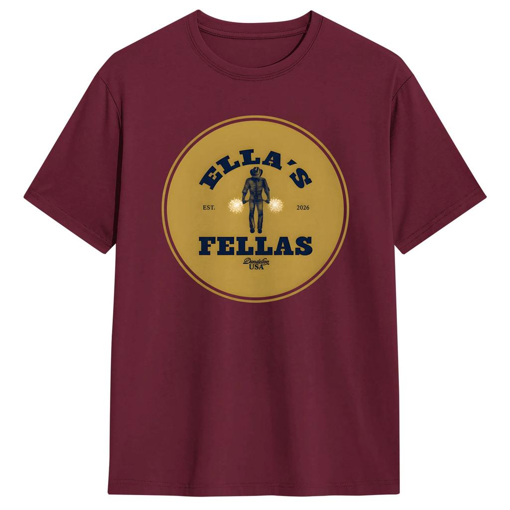 Ella Fellas Club TShirt Harajuku TShirts ShortSleeve Vintage Tshirt Summer Cotton Plus Size Tees
