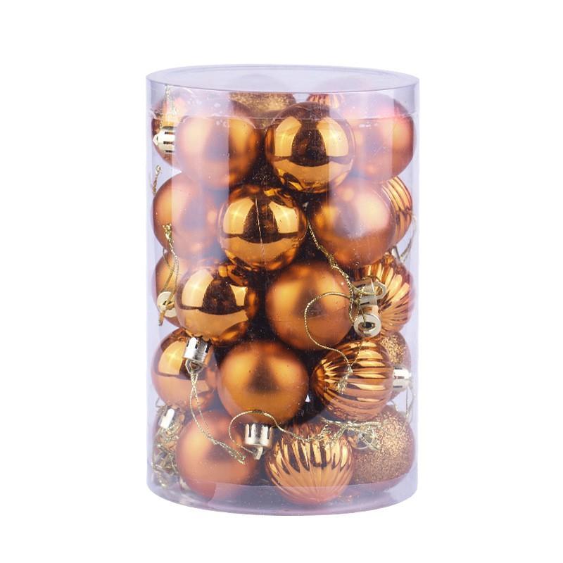 34pcs Christmas Ornament Set 4cm Decorative Baubles Tree Hanging - Assorted Colors Shapes