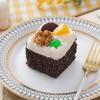 Simulation Square Cake Model Refrigerator Magnet Shredded Coconut Fruit Cake Desktop Decoration Photo Props