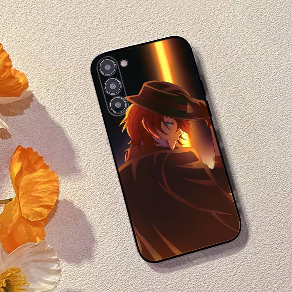Bungo Stray D-Dogs Nakahara Chuuya Phone Case For Samsung Galaxy A73,A72,A71,A70,A53,A52,A51,Soft Silicone Black Cover