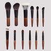 12Pcs Compact Mini Makeup Brush Set Wood Handle Concealer Brush Set Lip Liner Brush Set  Travel