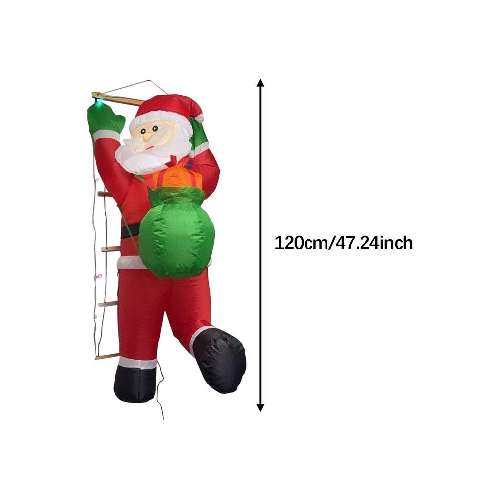 Christmas Inflatables Santa Outdoor Decorations Cute for Lawn Courtyard Home
