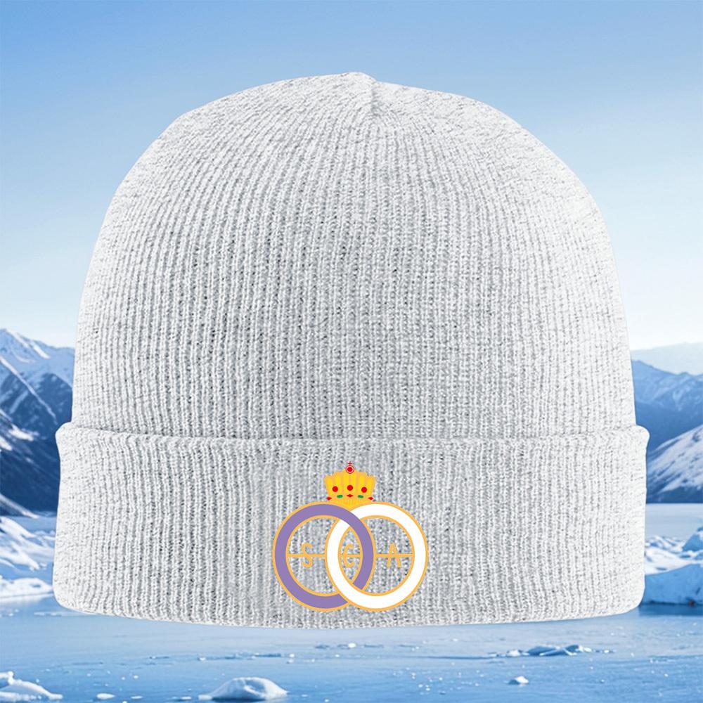 Crown rings letters design logo Men Women Unisex Knitted Hat Beanie Pullover Cap Winter Thermal Warm Christmas Outdoor Cycling H