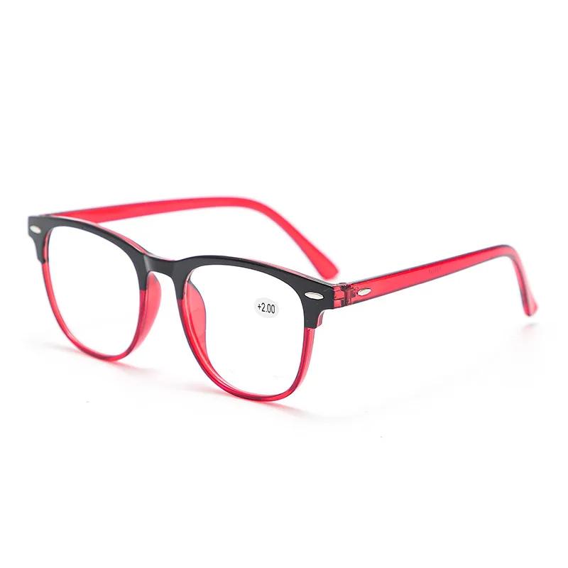 Fashionable Reading Glasses Men Women HD Lens Round Frames Presbyopic Eyeglasses +1.0 To +4.0 Ultralight Eyewear Reading Glasses