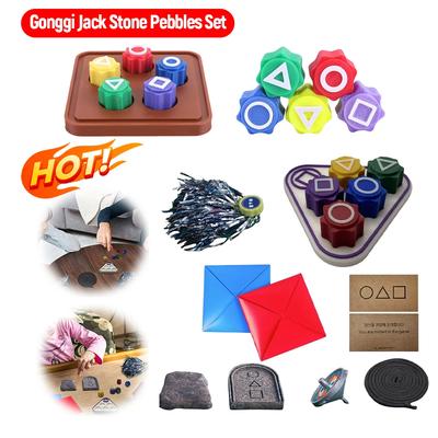 Korean Folk Game Set Hand-Eye Coordination Training Toys Gonggi Korean Game Gonggi Squid Gong Gi Game Bar Games Party Props