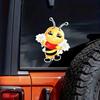 Cute Little Bee Cartoon Insect Car Stickers Waterproof Vinyl Decals Auto Body Window Decor Motorcycle Helmet Stickers M461