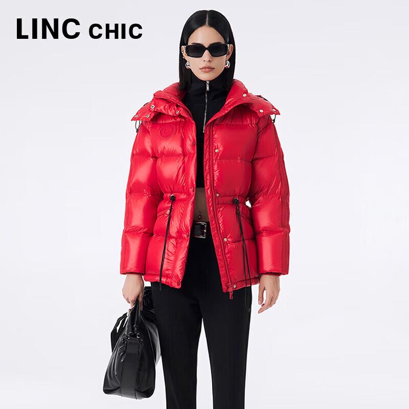 Damska zimowa krótka kurtka puchowa typu puffer o luźnym kroju