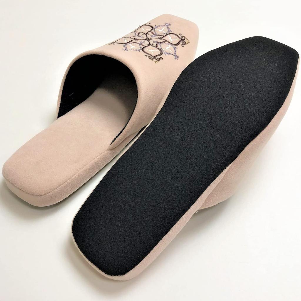 Senko Mina Beige 26cm M+home Slippers, Approx.