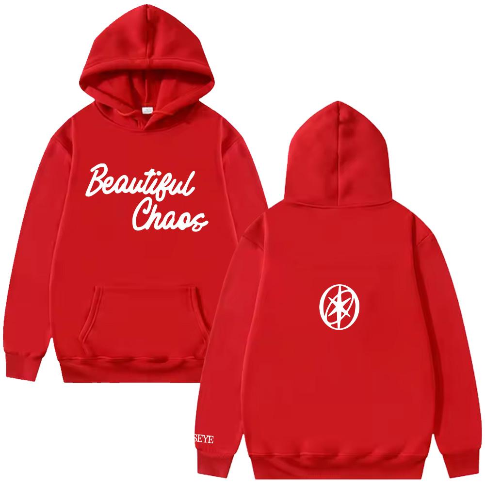 KATSEYE BEAUTIFUL CHAOS Mikina Módní Ležérní Mikina pro Fanoušky Dárky Módní Streetwear Dámské Pánské Dlouhý Rukáv Mikiny Pulovry