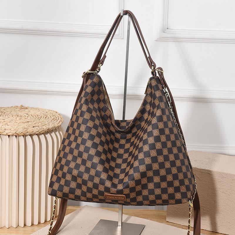 Textured underarm handbag women's bag autumn new fashion versatile printed retro messenger bag shoulder bag